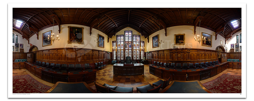 Council Chamber. Bangor Castle