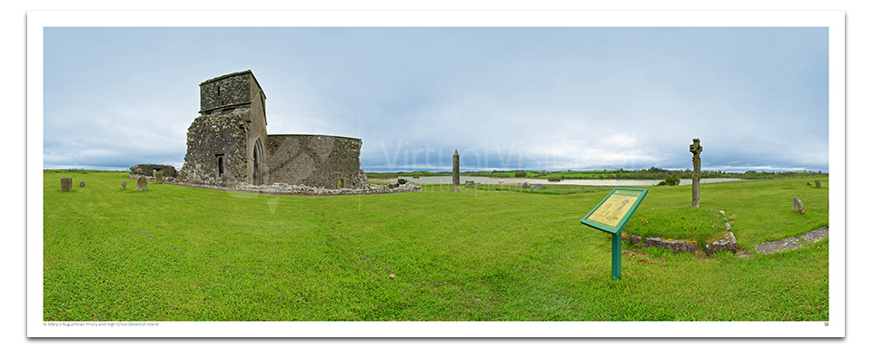 St Mary’s Augustinian Priory and High Cross. Devenish Island