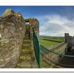 Greencastle Royal Castle. Top of Keep