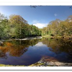 Philips Weir Upstream. Roe Valley Country Park